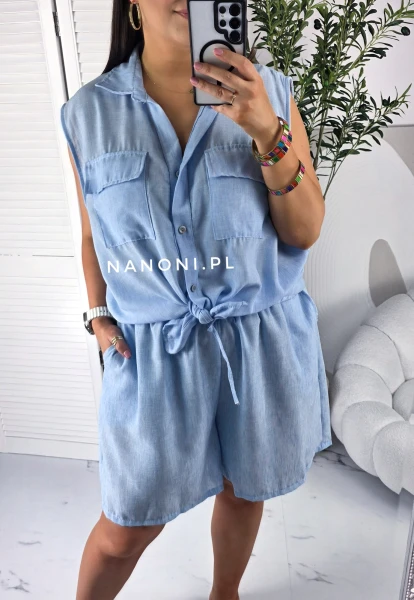 Komplet Plus Size Porto 2w1 Błękity