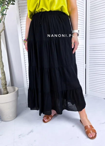 Spódnica Maxi Isola Plus Size Czarna