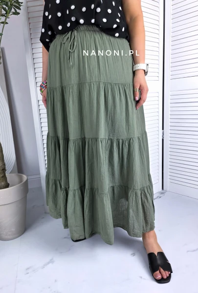 Spódnica Maxi Isola Plus Size Khaki