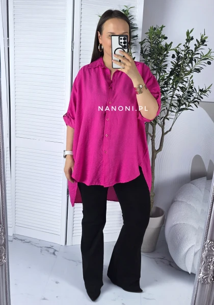 Koszula Oversize  Fuksja Plus Size  Siena